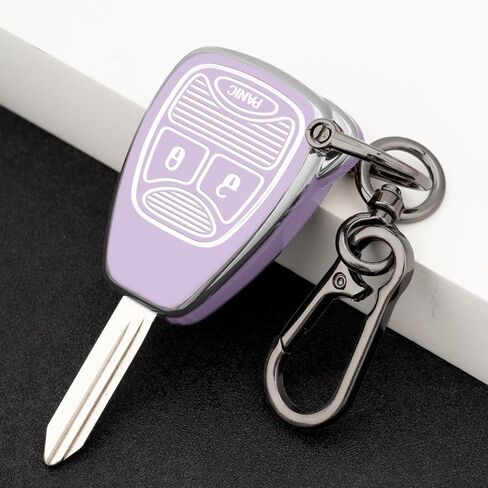 for Dodge Key fob Cover with Keychain,Soft TPU Car Key Cover Case for Dodge Ram 1500 2500 Dakota Magnum Durango Nitro Jeep Wrangler Patriot Grand Cherokee in Saudi Arabia