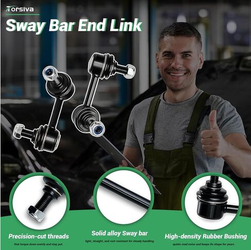 4Pc Front Rear Stabilizer Sway Bar End Link for Honda 2012 2013 2014 2015 Civic, Compatible With Acura 2013 2014 2015 2016 2017 2018 2019 ILX K750604 K750605 K750125 K750126 in Saudi Arabia