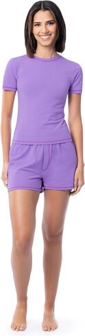 Fruit of the Loom womens Energize Short Sleeve Tee and Shorts Sleep Pajama Set in Saudi Arabia