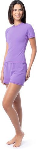 Fruit of the Loom womens Energize Short Sleeve Tee and Shorts Sleep Pajama Set in Saudi Arabia