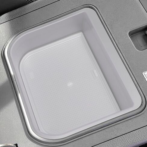 smabee 2PCS Fit for 2024 2025 Toyota Land Cruiser Prado 250 Center Console Cool Box Organizer + Wireless Charging Protective Mat Accessories Black (Not Fit 1958 Model) in Saudi Arabia