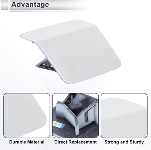 Front Left Side Bumper Headlight Washer Nozzle Cover Cap for BMW X5 F15 Strong Durable Bumper Trim Nozzle Cover No.51117378589 White 1 Pcs in Saudi Arabia