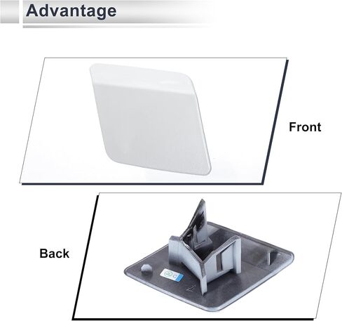 Front Left Side Bumper Headlight Washer Nozzle Cover Cap for BMW X5 F15 Strong Durable Bumper Trim Nozzle Cover No.51117378589 White 1 Pcs in Saudi Arabia