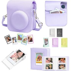ملحق CAIYOULE Mini 12 11 لكاميرا Fuji Instax 12 و11 الفورية، يتضمن حافظة من جلد البولي يوريثان 12 11، ألبوم صغير، إطار، حقيبة صور مغناطيسية، حافظة صور، أرجواني (بدون كاميرا) in Kuwait