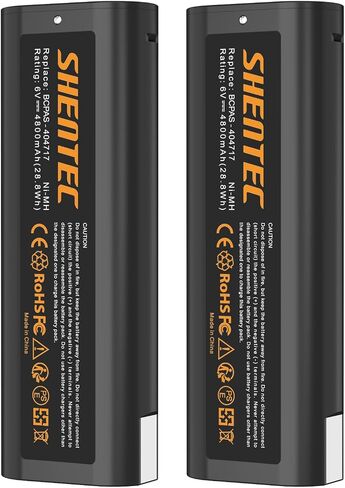 Shentec 2-Pack 4800mAh 6V Battery Compatible with Paslode 404717 B20544E BCPAS-404717 404400 900400 900420 900600 901000 902000 B20720 CF-325 IM200 F18 IM250 IM250A IM350A IM350CT PS604N, Ni-MH in Saudi Arabia