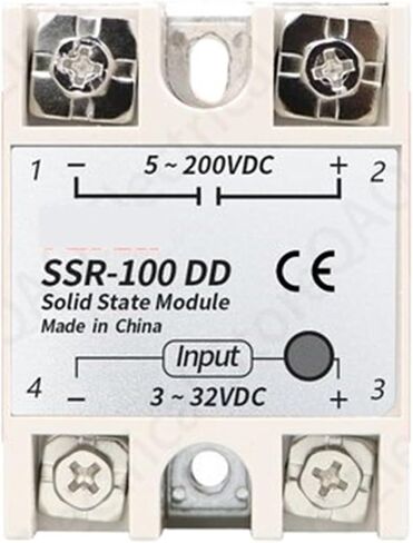 تتابع الحالة الصلبة SSR-10DD SSR-25DD SSR-40DD SSR-60DD SSR-80DD SSR-100DD في الواقع 3-32 تيار مستمر إلى 5-60 تيار مستمر SSR تتابع الحالة الصلبة (SSR-10DD) in Kuwait