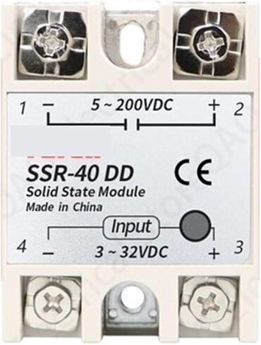 تتابع الحالة الصلبة SSR-10DD SSR-25DD SSR-40DD SSR-60DD SSR-80DD SSR-100DD في الواقع 3-32 تيار مستمر إلى 5-60 تيار مستمر SSR تتابع الحالة الصلبة (SSR-10DD) in Kuwait