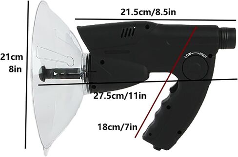 Portable Parabolic Microphone for Wildlife Sound Collection, 8X Digital Listening Device for Bird Watching and Nature Observing, Long Range Outdoor Equipment in Saudi Arabia
