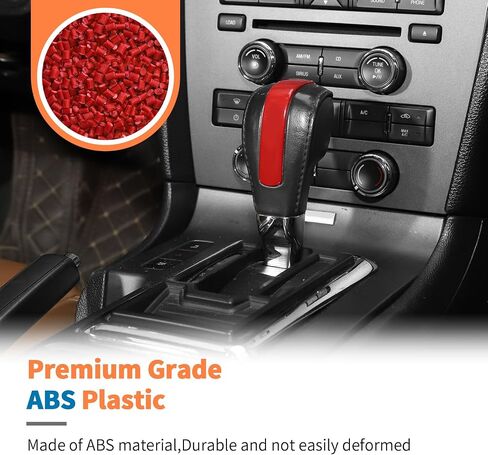 JeCar Carbon Fiber Shifter Knob Cover Trim Interior Accessories for 2010-2014 Ford Mustang in Saudi Arabia