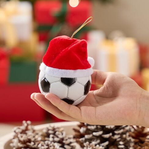 Joiedomi Christmas Volleyball Glass Small Ornament, Sports Ball Glass Blown Mini Ornament, Boys Sports Decorations for Xmas Gift Holiday Party Favor Indoor Decoration in Saudi Arabia
