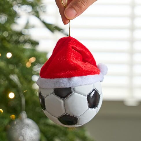 Joiedomi Christmas Volleyball Glass Small Ornament, Sports Ball Glass Blown Mini Ornament, Boys Sports Decorations for Xmas Gift Holiday Party Favor Indoor Decoration in Saudi Arabia