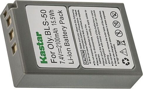 استبدال بطارية Kastar قطعتين لبطارية Olympus BLS-50 PS-BLS50 BLS-5 PS-BLS5، Olympus OM-D E-M10، OM-D E-M10 Mark II، OM-D E-M10 Mark III، OM-D E-M10 Mark IV، OM System OM-5 كاميرا بدون مرآة in Saudi Arabia