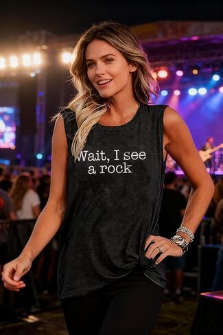 Rock n Roll Tank Top Women Vintage Country Music Shirts Vest Rock Concert Band Tees Summer Sleeveless Graphic Tops in Saudi Arabia