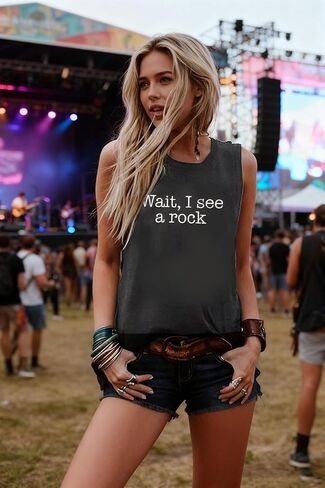 Rock n Roll Tank Top Women Vintage Country Music Shirts Vest Rock Concert Band Tees Summer Sleeveless Graphic Tops in Saudi Arabia