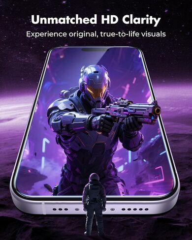 iPhone iPhone 16 Pro Max Screen Protector 3 عبوات ، 3 حماة زجاجية متفرقة + 3 حماة عدسة الكاميرا ، صلابة 9H ، وضوح عالي الدقة ، مكافحة الأضداد ، ودية للحالة ، 6.9 بوصة in Saudi Arabia