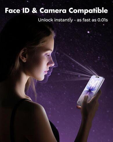 iPhone iPhone 16 Pro Max Screen Protector 3 عبوات ، 3 حماة زجاجية متفرقة + 3 حماة عدسة الكاميرا ، صلابة 9H ، وضوح عالي الدقة ، مكافحة الأضداد ، ودية للحالة ، 6.9 بوصة in Saudi Arabia