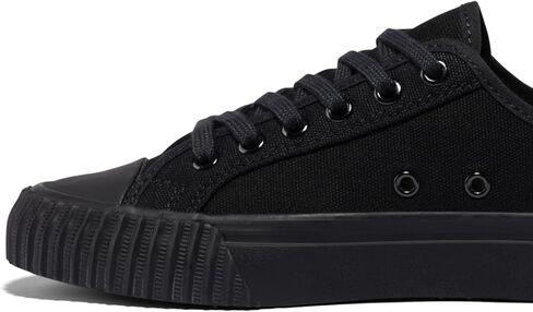 حذاء رياضي PF Flyers 1993 أسود منخفض للرجال والنساء، حذاء رياضي كاجوال من القماش الأصلي، حذاء أسود للجنسين in Kuwait