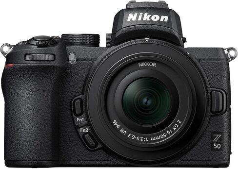 Nikon Z50 Mirrorless Camera with Z DX 16-50mm f/3.5-6.3 VR and 50-250mm f/4.5-6.3 VR & 420-800mm f/8 Lens + 128 GB Memory + Extra Battery + Camera Case + More (34pc Bundle) (Renewed) in Saudi Arabia