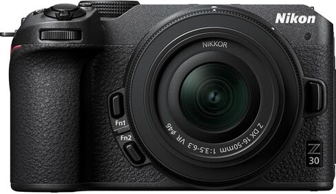 Nikon Z30 Mirrorless Camera with Z DX 16-50mm f/3.5-6.3 VR and 50-250mm f/4.5-6.3 VR Lens + 128 GB Memory + Extra Battery + Camera Case + Tripod + More (30pc Bundle) (Renewed) in Saudi Arabia
