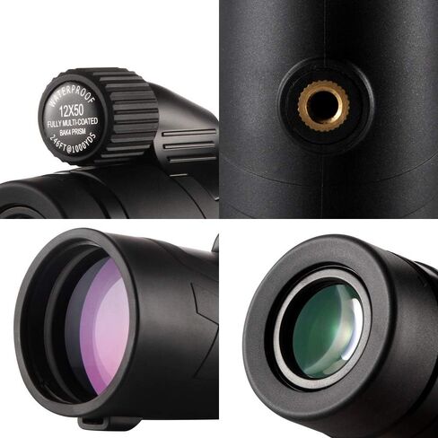 Monoculars for Adults High Power, 12x50 MonocularOptics Waterproof Monocular Quality for Telescope High Power Monocular with BaK4 Prism Optics Binoculars in Saudi Arabia