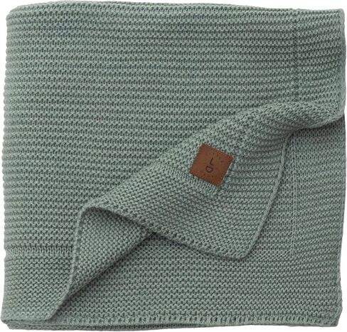 Soft Knit Baby Blanket 30x40 in, Stone – Oeko-Tex Certified, Breathable Swaddle & Receiving Blanket for Newborns, Crib & Stroller, Machine Washable in Saudi Arabia