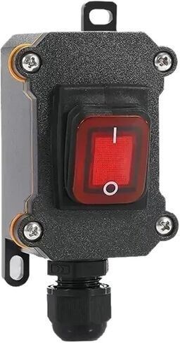Waterproof Switch Waterproof Ship Type switch220V/24V/12V 20A Rain Proof Outside The Electrical roomAmpere boxSecond Gear IP65(Double Green 12-24V,20 PCS) in Kuwait