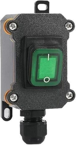 Waterproof Switch Waterproof Ship Type switch220V/24V/12V 20A Rain Proof Outside The Electrical roomAmpere boxSecond Gear IP65(Double Green 12-24V,20 PCS) in Kuwait