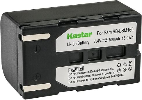 بطارية Kastar SB-LSM160 بديلة لـ Samsung VP-D354، VP-D355، VP-D361، VP-D362، VP-D363، VP-D364، VP-D365، VP-D371، VP-D372، VP-D375، VP-D451، VP-D453، كاميرا VP-D454، VP-D455 in Saudi Arabia