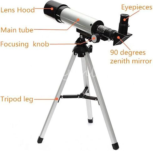 Professional Hd Telescope Astronomical Monocular with Tripod Refractor Spyglass Zoom High Power Spotting Scopes Powerful for Astronomical Observation in Saudi Arabia