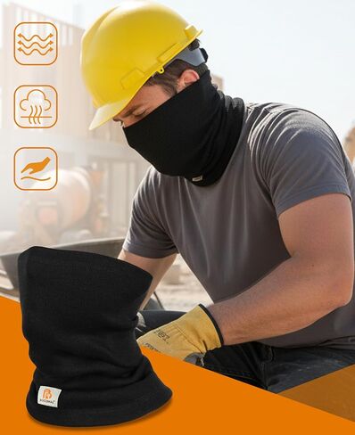 BOCOMAL FR Face Mask Beanie,Balaclava,Neck Gaiter Heavyweight Modacrylic Cotton Permanent Flame Resistant Winter Covering in Saudi Arabia