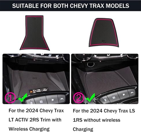 SENSHINE for Chevy Trax Accessories 2024 2025 2026 Cup Holder Insert Door Slot Mat Center Console Liner Pad for Chevrolet Trax LS 1RS LT 2RS ACTIV Non-Slip Anti Dust Premium Interior 14-PC (Blue Trim) in Saudi Arabia