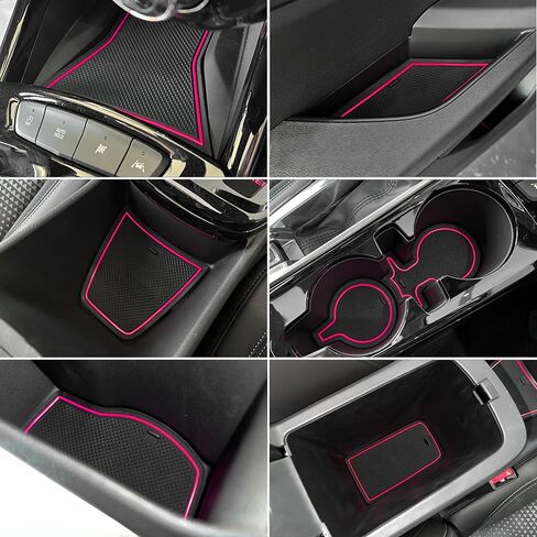 SENSHINE for Chevy Trax Accessories 2024 2025 2026 Cup Holder Insert Door Slot Mat Center Console Liner Pad for Chevrolet Trax LS 1RS LT 2RS ACTIV Non-Slip Anti Dust Premium Interior 14-PC (Blue Trim) in Saudi Arabia