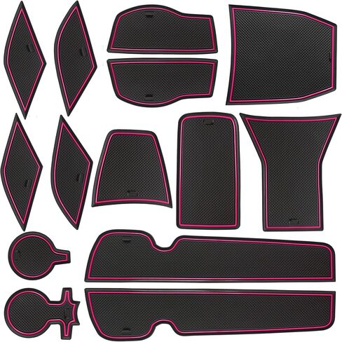 SENSHINE for Chevy Trax Accessories 2024 2025 2026 Cup Holder Insert Door Slot Mat Center Console Liner Pad for Chevrolet Trax LS 1RS LT 2RS ACTIV Non-Slip Anti Dust Premium Interior 14-PC (Blue Trim) in Saudi Arabia
