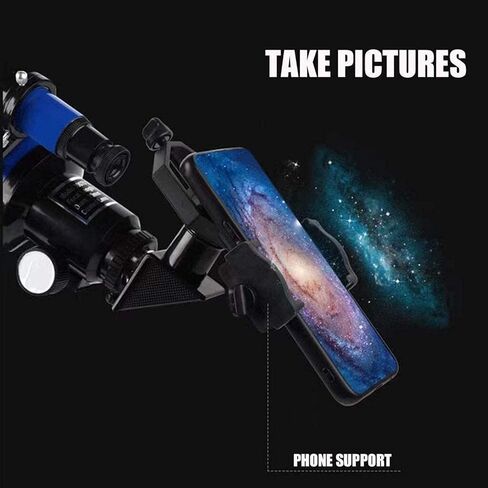 تلسكوب مع حامل ثلاثي القوائم لعلم الفلك بطول 1.38 متر، تلسكوب انكسار للكبار، هدية مرشح القمر، تلسكوب للسفر in Kuwait