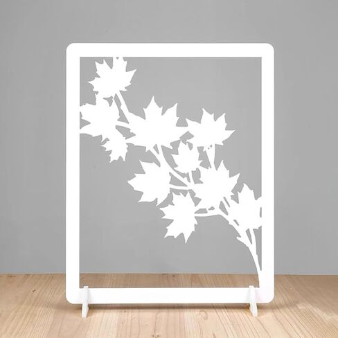 Qiilu 3 Hollow Art Light and Shadow Boards, Reusable and Compact Design, PVC Material for Tabletop Photography, Flat Lay, 48x38cm Front View (Style 6) in Saudi Arabia