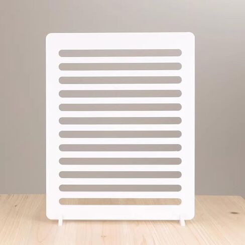Qiilu 3 Hollow Art Light and Shadow Boards, Reusable and Compact Design, PVC Material for Tabletop Photography, Flat Lay, 48x38cm Front View (Style 6) in Saudi Arabia