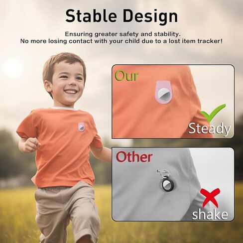 [1 حزمة] حالة أمان لعلامات الهواء ، مخفية لحامل الجوية للأطفال الذين يعانون من دبوس غير مرئي ، وحالة تعقب GPS ، مضاد ، للأطفال ، كبار السن ، حقيبة الظهر ، الأمتعة ، الملابس ، الأسود in Kuwait