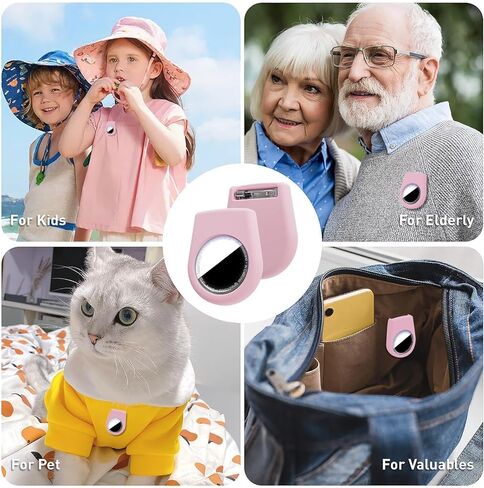 [1 حزمة] حالة أمان لعلامات الهواء ، مخفية لحامل الجوية للأطفال الذين يعانون من دبوس غير مرئي ، وحالة تعقب GPS ، مضاد ، للأطفال ، كبار السن ، حقيبة الظهر ، الأمتعة ، الملابس ، الأسود in Kuwait