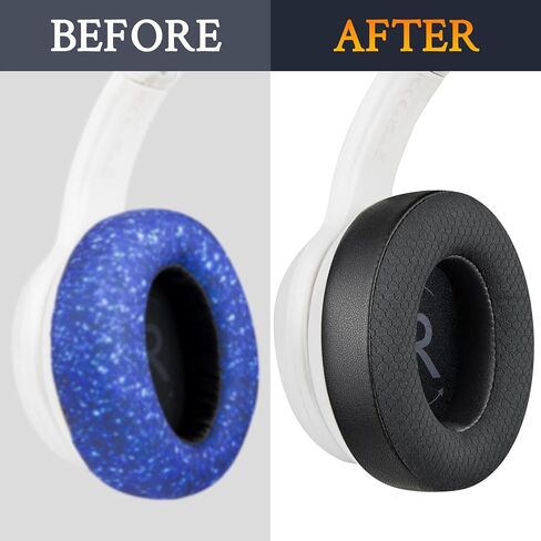 SOULWIT Mesh Fabric Replacement Earpads for Raycon Fitness/Everyday Headphones, Ear Pads Cushions with High-Density Memory Foam - Black in Saudi Arabia