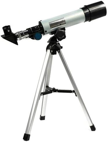 Monoculars Telescope, Entry-Level F36050M Outdoor monocular Space Astronomical Telescope with Portable Tripod Point Mirror 360/50mm Telescope (Metallic) in Saudi Arabia