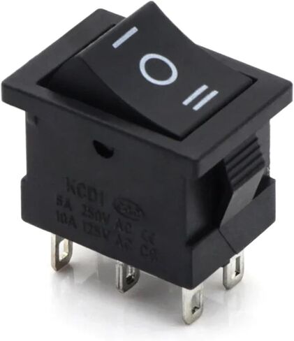 1/5 قطعة KCD1 سلسلة قارب سيارة الروك التبديل 2/3/4/6 دبوس 2/3 موقف مفاتيح الطاقة 6A/250V 10A/125V AC 15 مم × 21 مم (KCD1-203 أسود، 5 قطع) in Kuwait