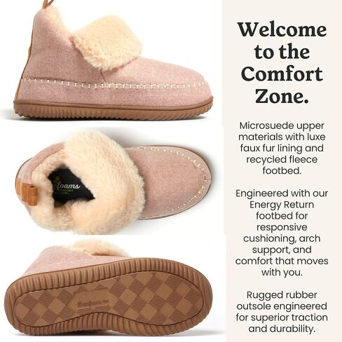 Dearfoams Women's Alpine Moritz Indoor/Outdoor Bootie Slipper in Saudi Arabia