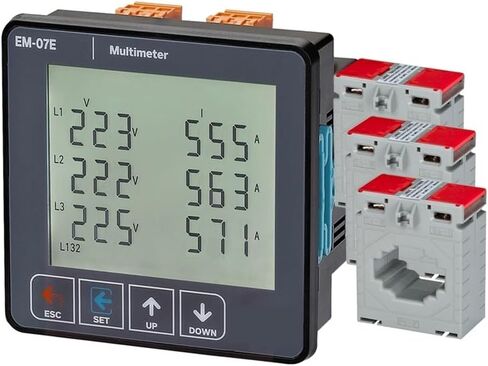 EM-07E الجهد، التيار، التردد، الطاقة الظاهرة، المتر المتعدد، 3P&4W(3CT 150A) in Kuwait