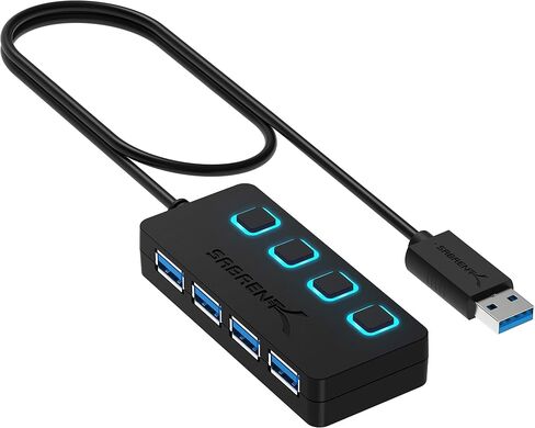 SABRENT USB Type-C 5-Port Hub with 10Gbps USB 3.2 Ports, 4K@60Hz HDMI, 100W PD Input, 80W Charging, 2X USB-A, 2X USB-C, Compact Aluminum Dock for Laptop Tablet Smartphone – HDR/HDCP (HB-TG5P) in Saudi Arabia