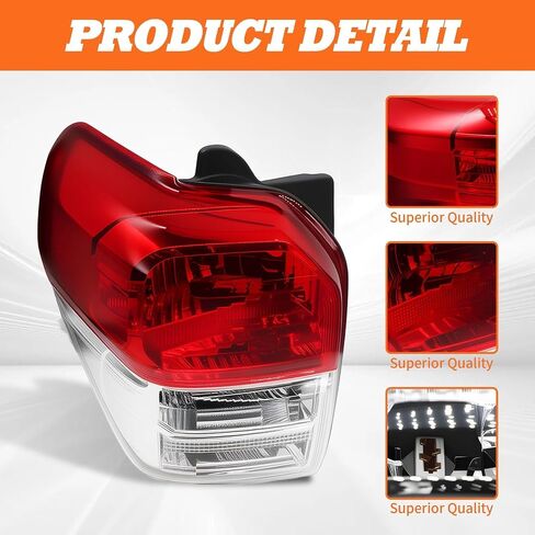 Driver Side Tail Light Compatible with 2010 2011 2012 2013 4Runner Limited SR5 Rear Lamp Taillight 8156135360 TO2818147 (Left) in Saudi Arabia