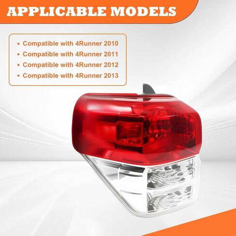 Driver Side Tail Light Compatible with 2010 2011 2012 2013 4Runner Limited SR5 Rear Lamp Taillight 8156135360 TO2818147 (Left) in Saudi Arabia