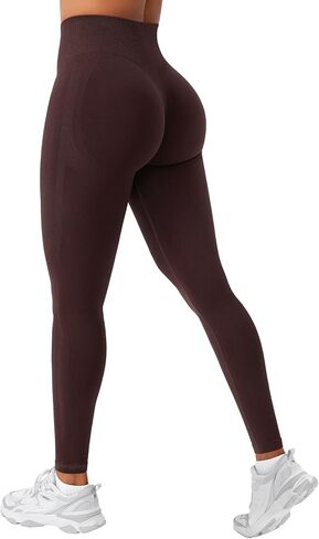 VOYJOY Workout Leggings for Women Seamless Scrunch Butt Lifting Leggings High Waisted Gym Yoga Pants in Saudi Arabia