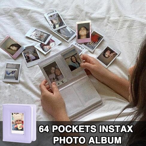 ملحق CAIYOULE Mini 12 11 لكاميرا Fuji Instax 12 و11 الفورية، يتضمن حافظة من جلد البولي يوريثان 12 11، ألبوم صغير، إطار، حقيبة صور مغناطيسية، حافظة صور، أرجواني (بدون كاميرا) in Kuwait