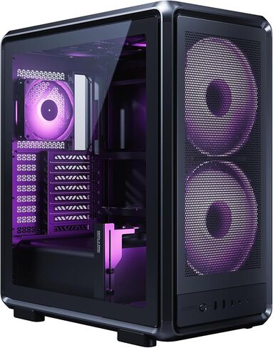 Cooler Master Masterframe 500 Mesh Silver Freeform 2.0 Modular Platform Open-Air ATX Mid-Awee Case ، Frame Aluminium ، معجبين مزدوج 200 مم ، GPU MAX 390 مم ، 360 مم AIO MAX ، Type C ، Glass in Saudi Arabia