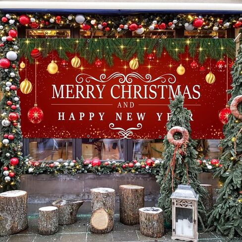 داشان 6 × 13 قدم عيد ميلاد سعيد غطاء باب المرآب عيد الميلاد سانتا كلوز باب المرآب ديكورات راية الشتاء ندفة الثلج خلفية باب المرآب الكبيرة للخارجية ساحة الفناء في الحديقة ديكور لوازم الحفلات in Kuwait